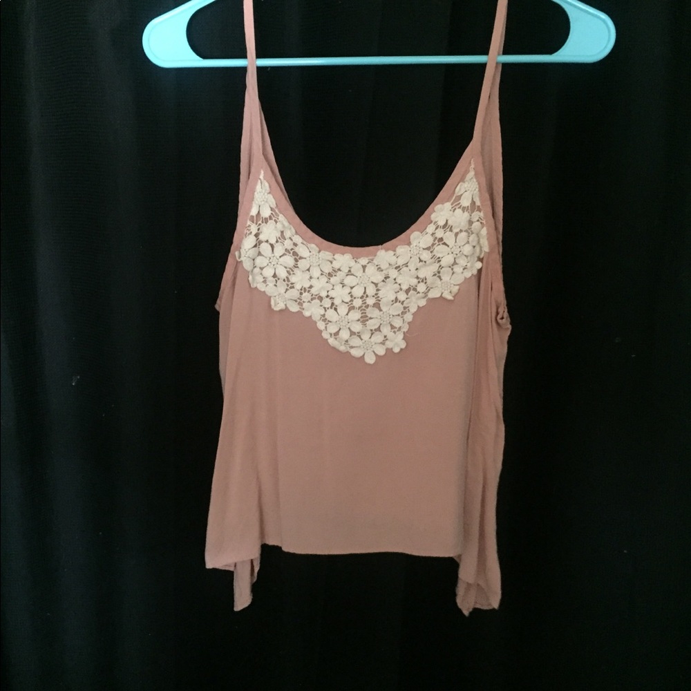 Blush crop top